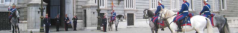 Changing of the Guard at the Royal Palace of Madrid